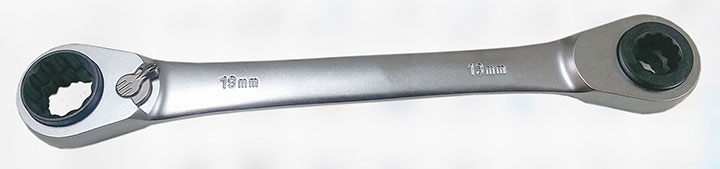 4 in 1 reversible double box wrench