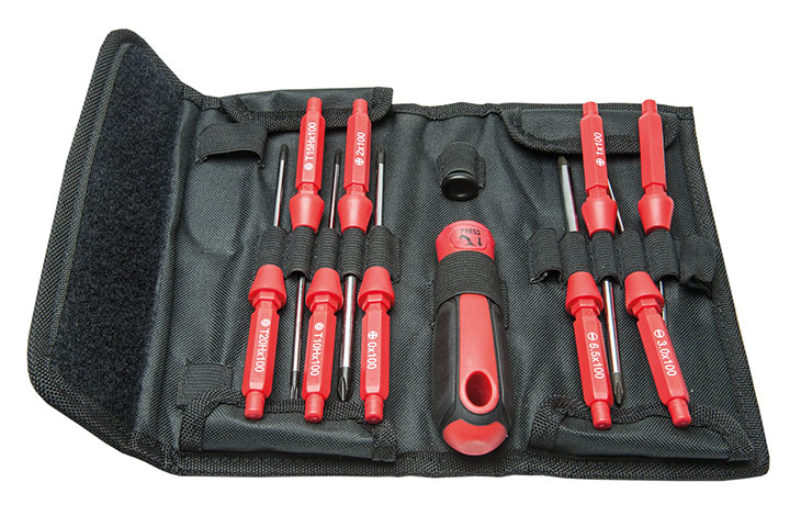 Interchangeable screwdriver set